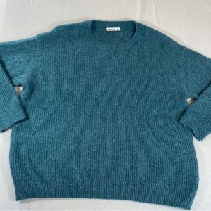 Marine Layer Womens Blue Sweater Merino Wool XL